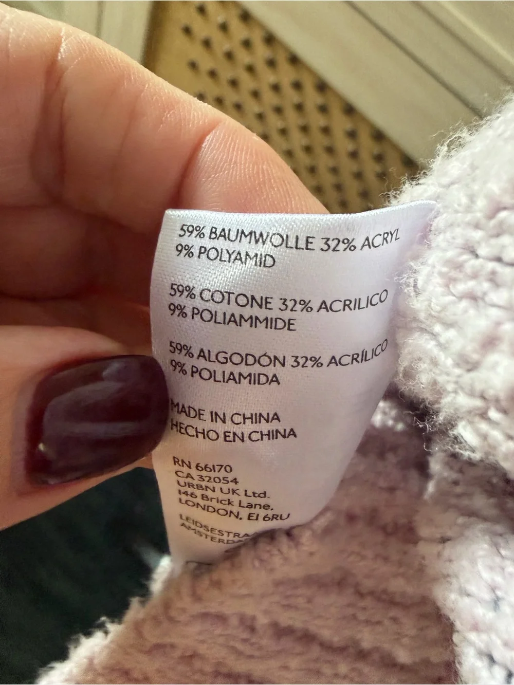 Free People “In Bloom” Violet/Blue Sweater